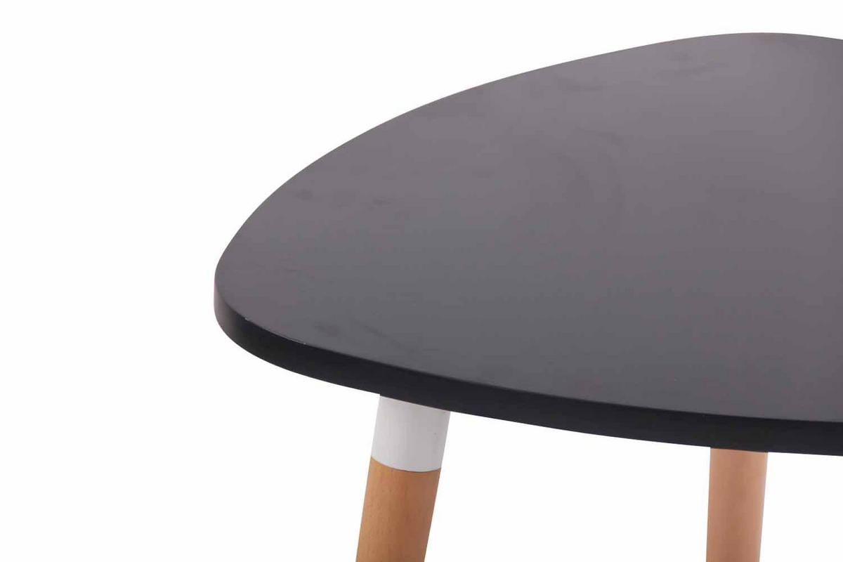 KONSOLENTISCH Holz schwarz - Schwarz, Holz (60/60/75cm) - CLP