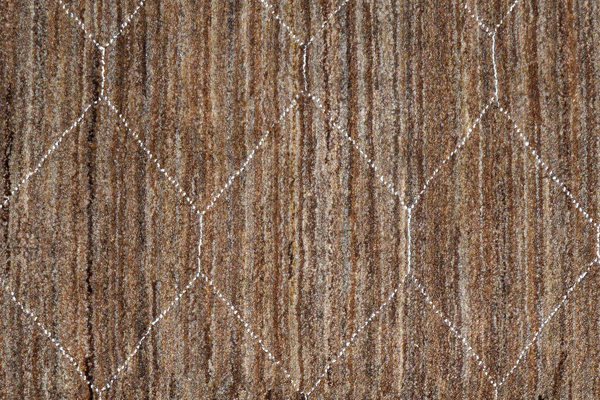 GABBEH-TEPPICH handgeknüpft Basi Braun, Grau 195/157 cm Schurwolle - Braun/Grau, Textil (157/195cm) - Looma