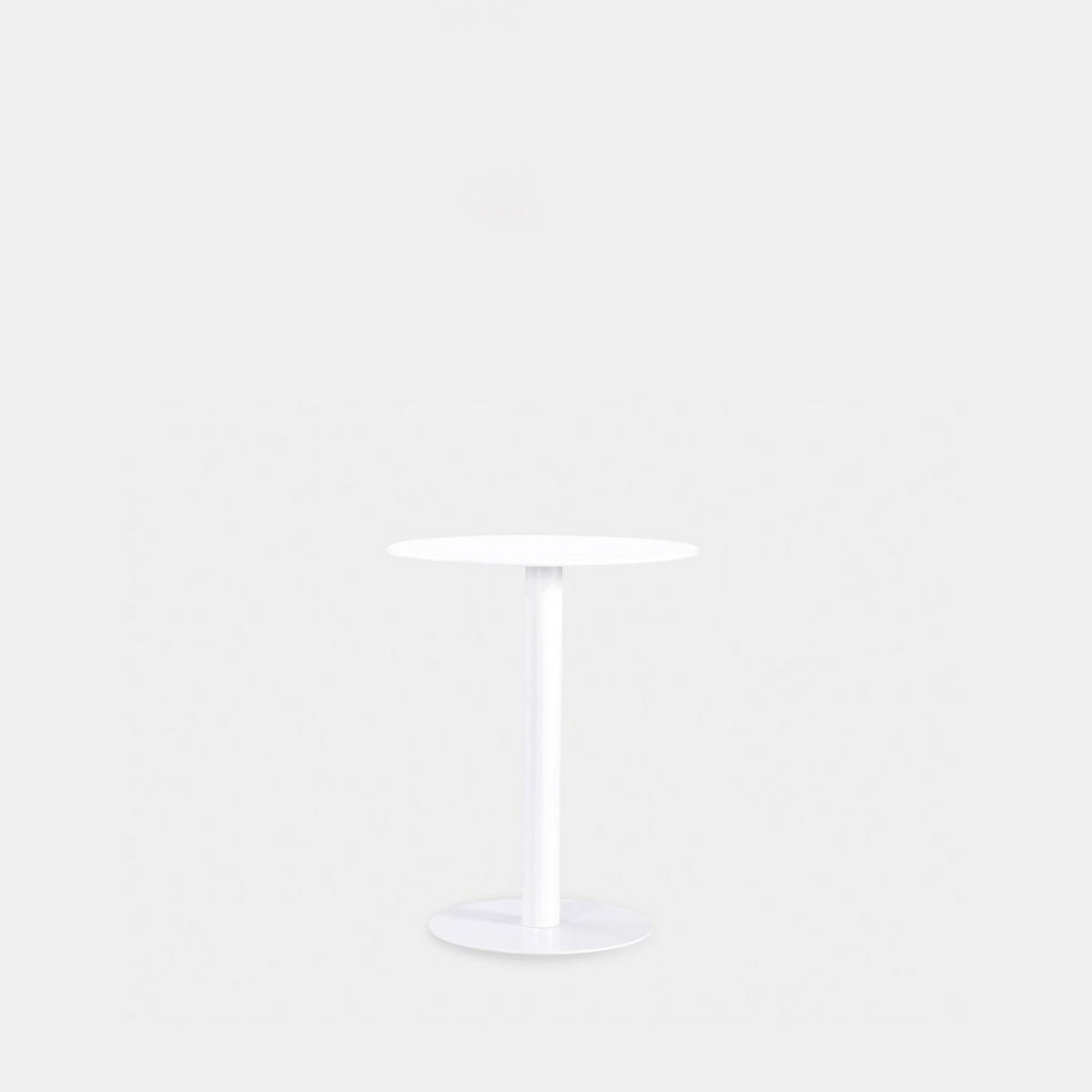 ESSTISCH Thule Weiß 60 cm x 76 cm - Weiß, Metall (60/60/76cm) - Klast Home