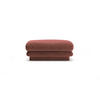 POUF Torino aus Samt cuoio - Kastanienfarben, Textil (80/41/80cm) - Micadoni