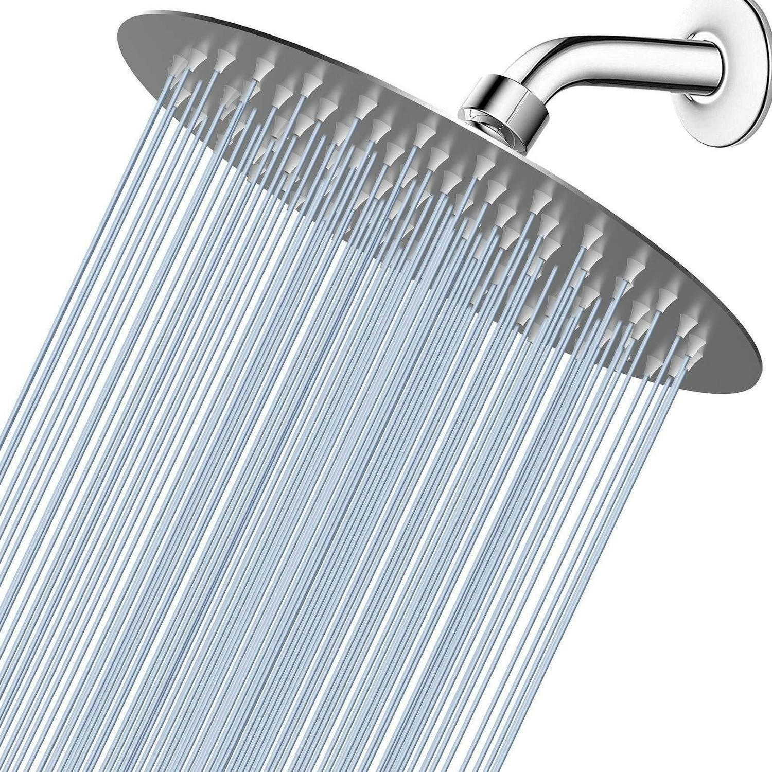 REGENBRAUSE 20 cm Gebürstetes Nickel - Silberfarben, Metall (20/12.7/20cm)