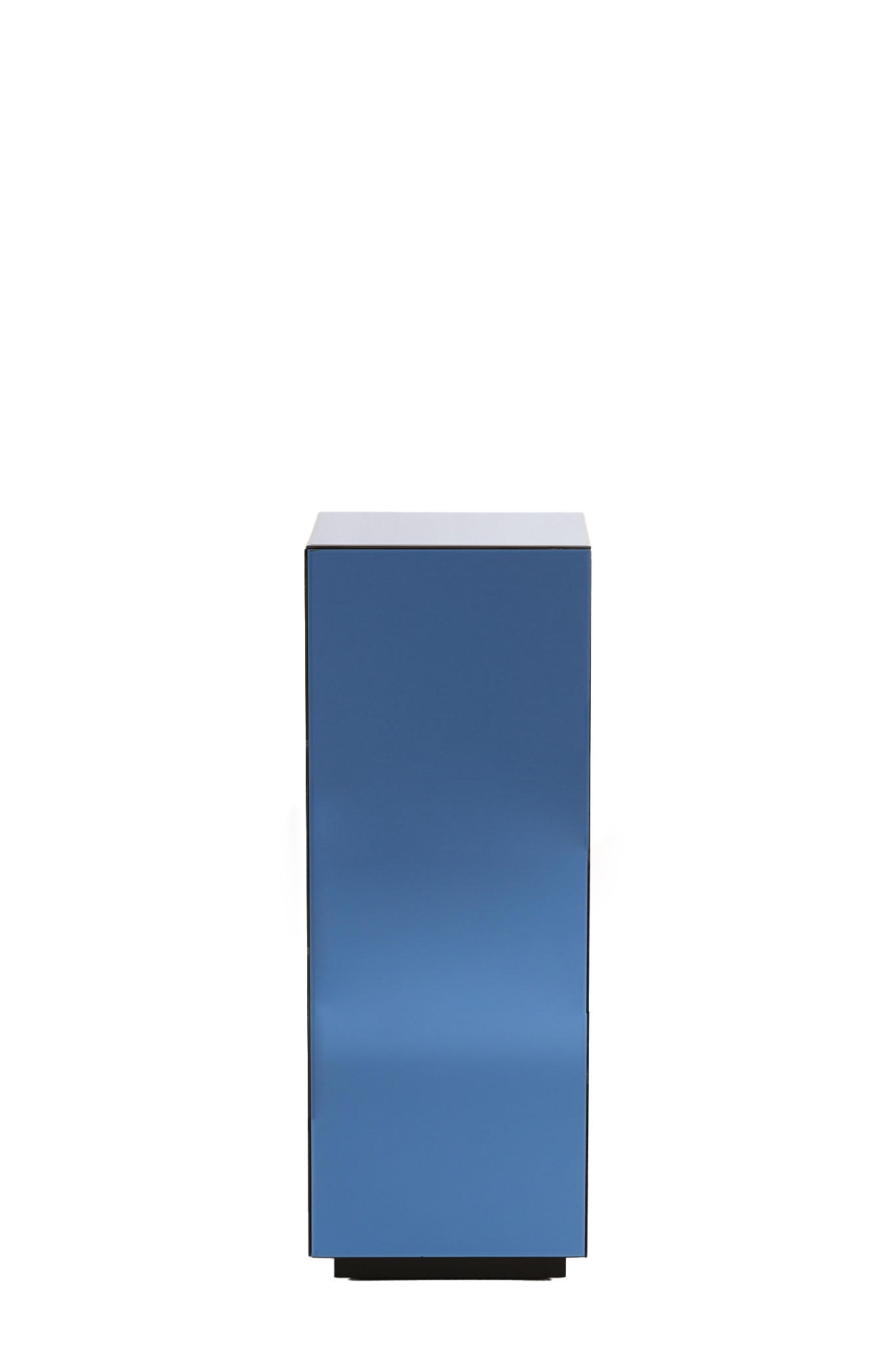 BLUMENSÄULE Daxton Blau 30/30/80 cm - Blau, Glas (30/30/80cm) - Light & Living