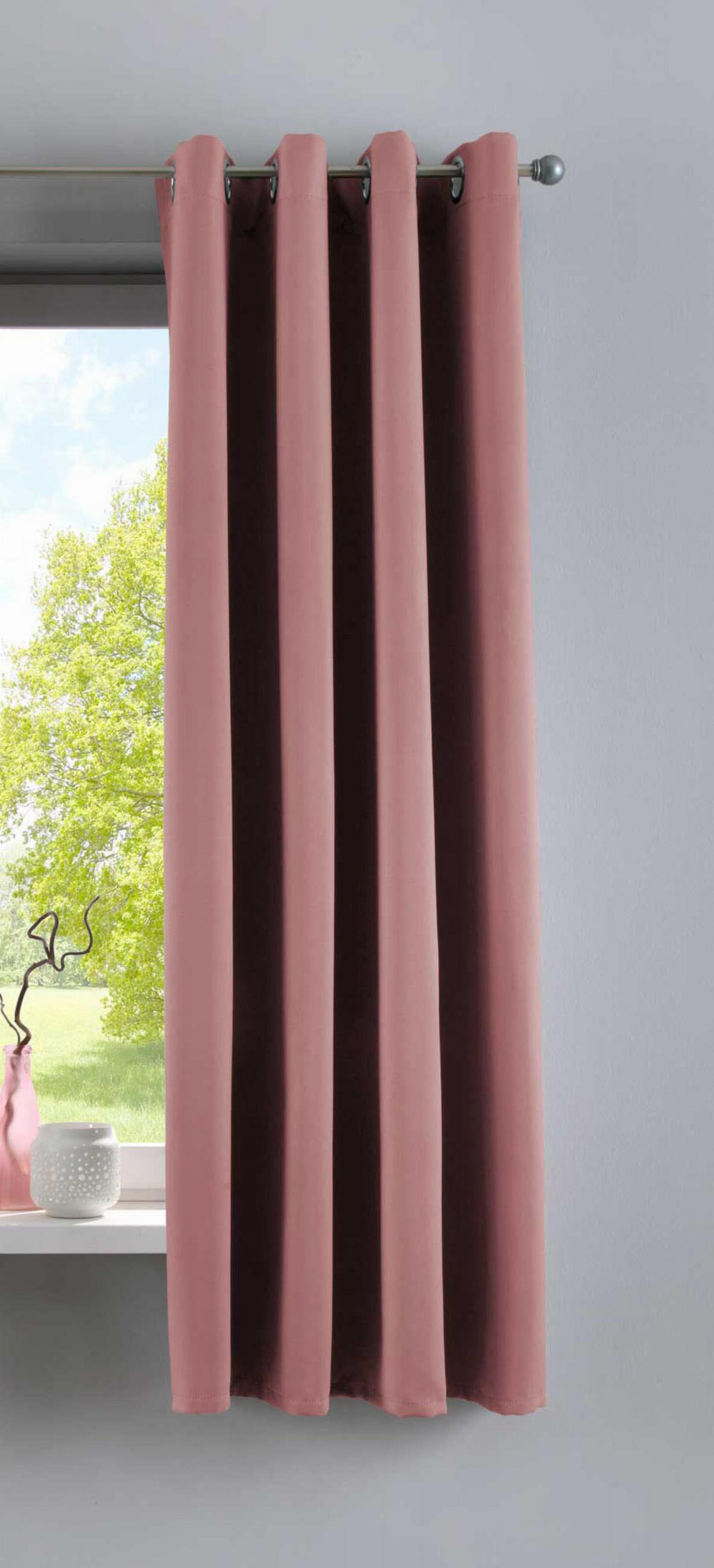 VORHANG »NEW YORK« HxB 160x140 cm Altrosa - Altrosa, Textil (140/160cm) - Gardinenbox