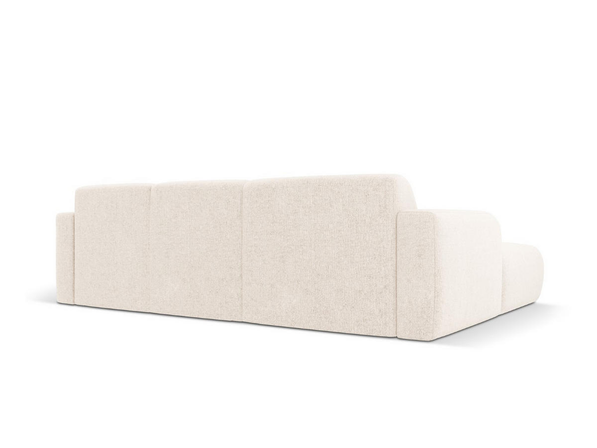 ECKSOFA links Molino aus Chenille-Stoff leichtes beige 4 Sitzplätze - Creme, Textil (170/250cm) - Micadoni