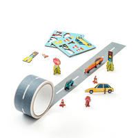 KLEBEBAND My First Autobahn, mit Aufstellern, 2 m - Multicolor, Papier (10/10/5cm) - Donkey Products