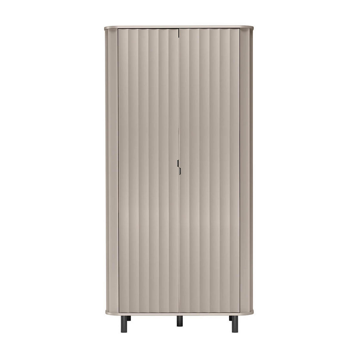 KLEIDERSCHRANK Novado NO-8 98 x 200 x 54,5 cm Greige - Greige, Holzwerkstoff/Metall (98/200/54.5cm) - Koseto