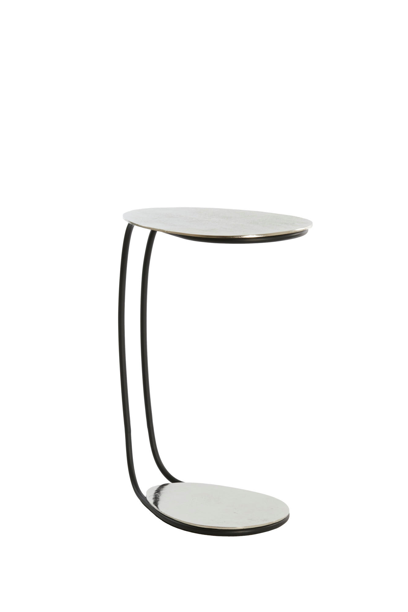 BEISTELLTISCH Marsh Silver 42/27/53 cm - Silberfarben, Metall (42/27/53cm) - Light & Living