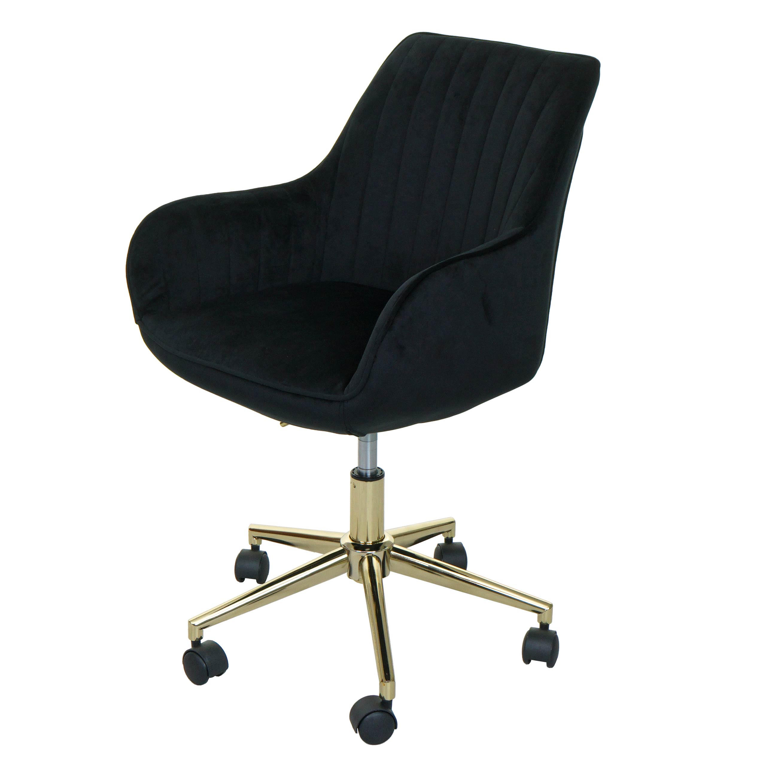 BÜROSTUHL MIT ARMLEHNE Schwarz - Schwarz, Textil (58/87/58cm) - MCW