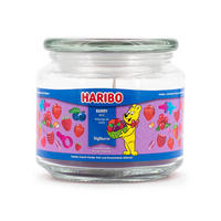 HARIBO™ Duftkerze - Lila, Naturmaterialien/Glas (9.5cm)
