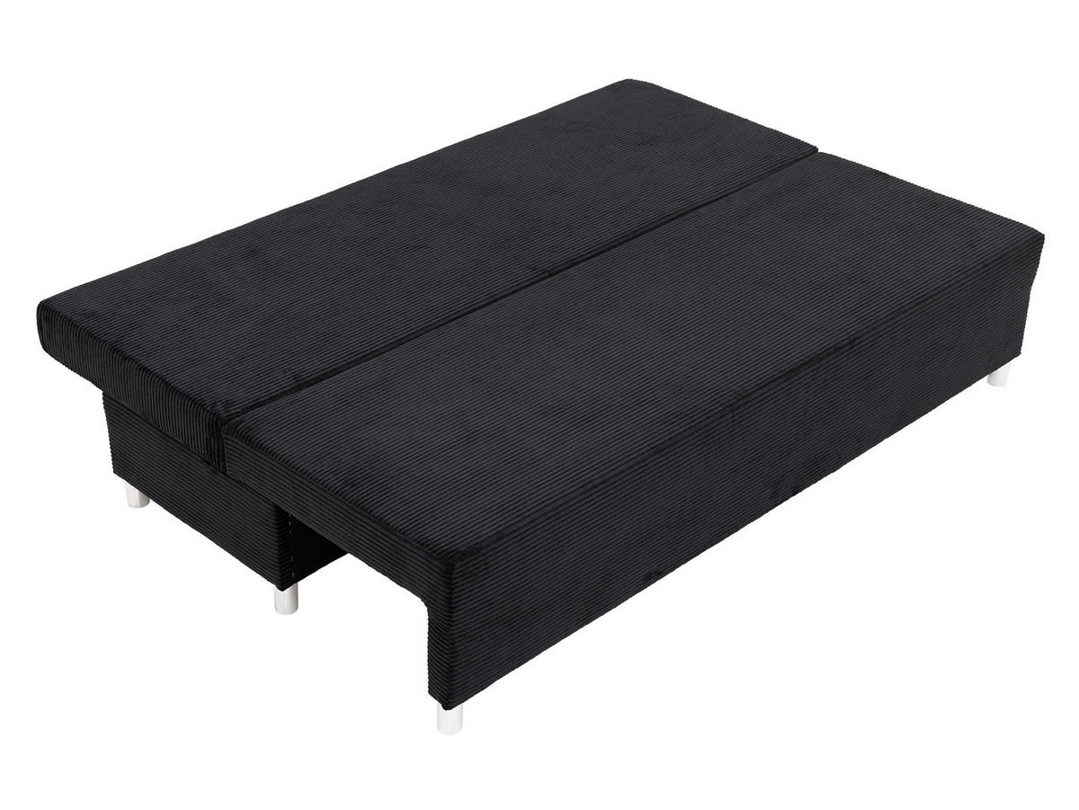 SCHLAFSOFA Dover Cord mit Polsterhocker - Chromfarben/Rosa, Holz/Kunststoff (192/80cm) - MIRJAN24