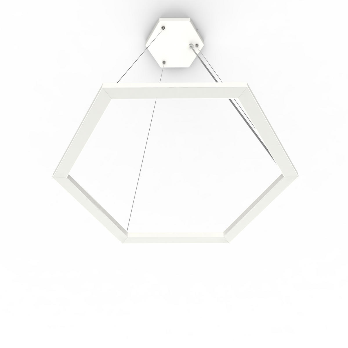 LED-HÄNGELEUCHTE - Weiß, Metall (1.6/100/60cm) - Lumicom