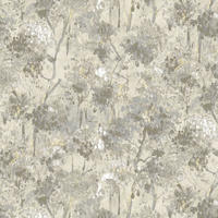 FOTOTAPETE Blumenmuster 424 x 280 cm - Beige, Papier (424/280cm) - Sanders & Sanders