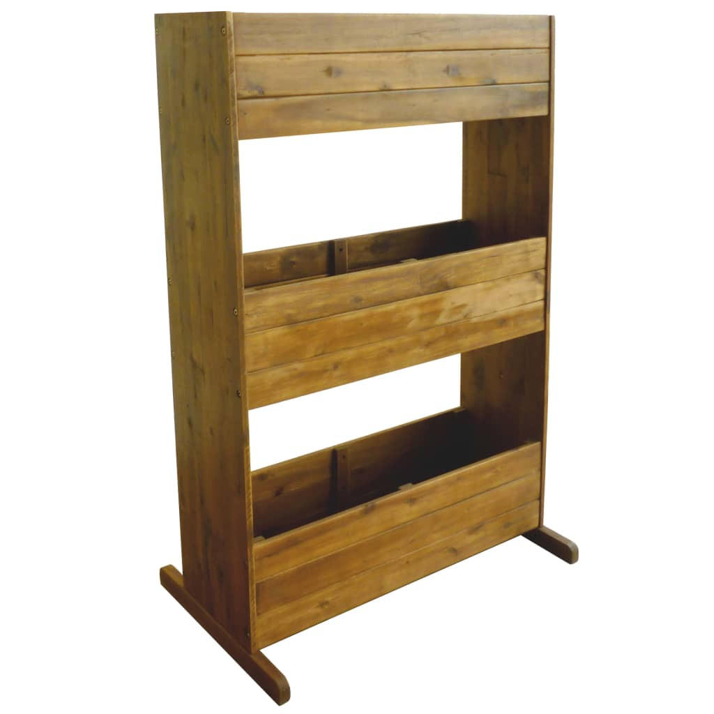 furnicato Garten-Hochbeet Braun 41x115x70 cm