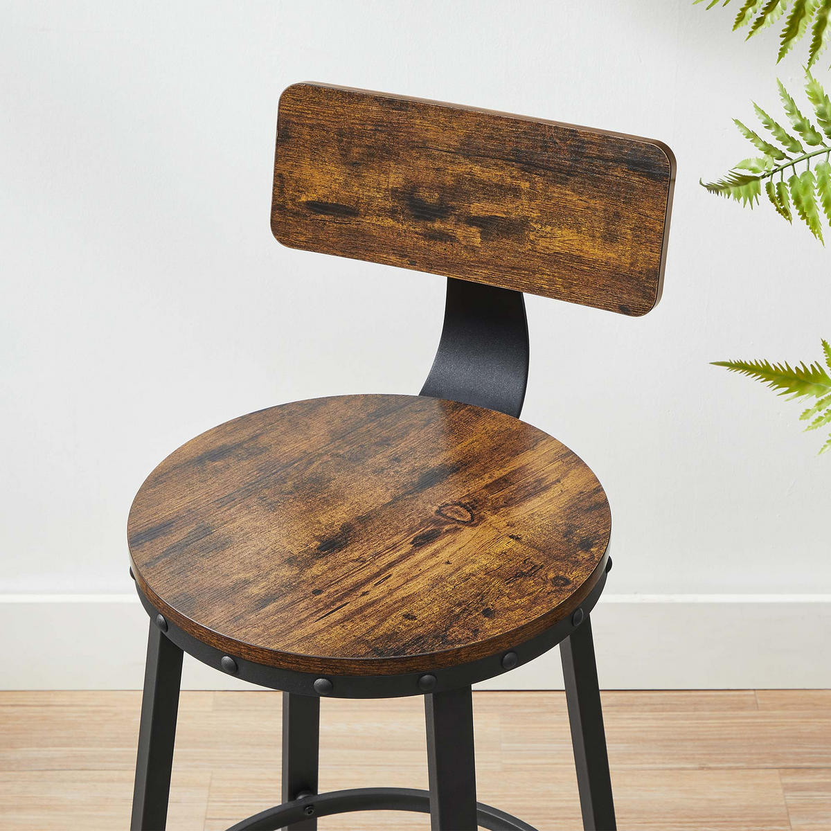 BARSTUHL 2ER-SET - Braun, Holzwerkstoff (37/89/37cm) - Hansiro