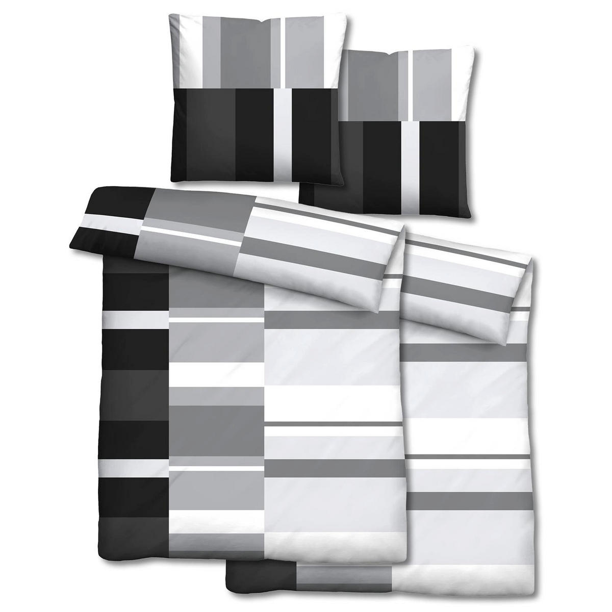 BETTWÄSCHE 155x220 cm - Weiß, Textil (155/220cm)