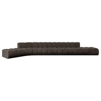 ECKSOFA modulares Sofa Solven-L3 - 562x174x70 cm Braun - Braun, Holzwerkstoff/Textil (562/174cm) - ALTDECOR
