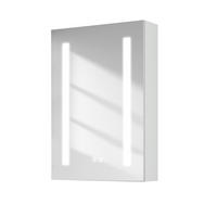 SPIEGELSCHRANK mit Beleuchtung Weiß 60/40/14,5 - Weiß, Metall (40/60/60cm) - EMKE