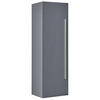 BAD HÄNGESCHRANK grau Mataro - Silberfarben/Grau, Holzwerkstoff (40/132/35cm) - Beliani