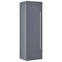BAD HÄNGESCHRANK grau Mataro - Silberfarben/Grau, Holzwerkstoff (40/132/35cm) - Beliani