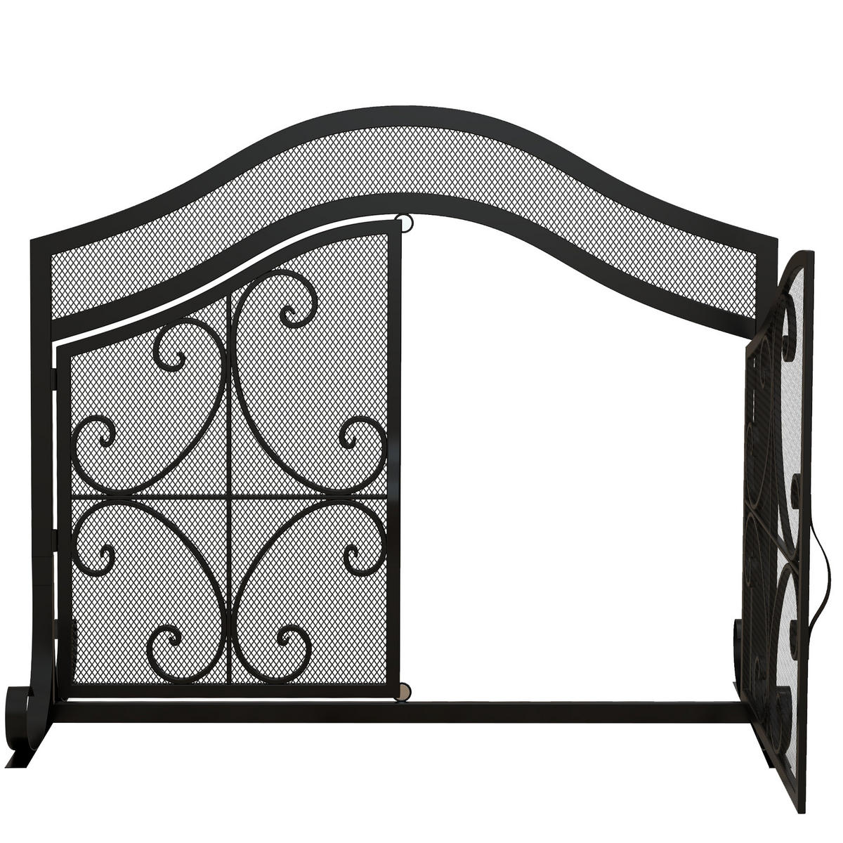 ETHANOLKAMIN DE-17039 1,2 L freistehend - Schwarz, Metall (105/80.5/40cm) - ComfortXL