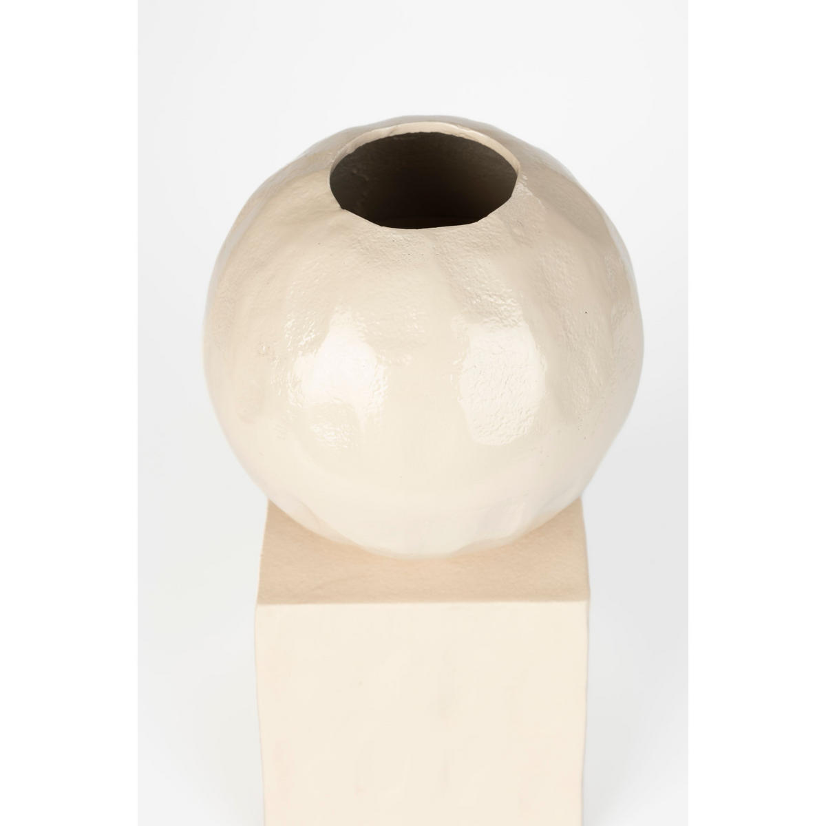 VASE Crocus Beige - Beige, Metall (30cm) - Zuiver