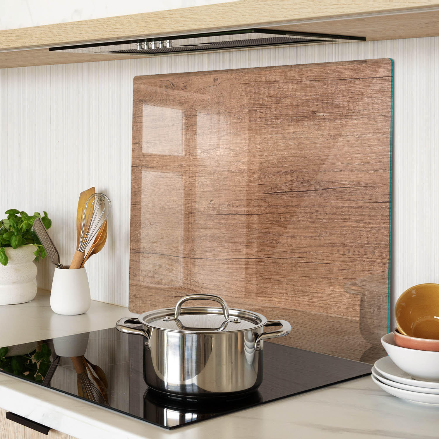 GLASPLATTE 60x52 cm Holz - Braun, Glas (60/0.4/52cm) - TULUP