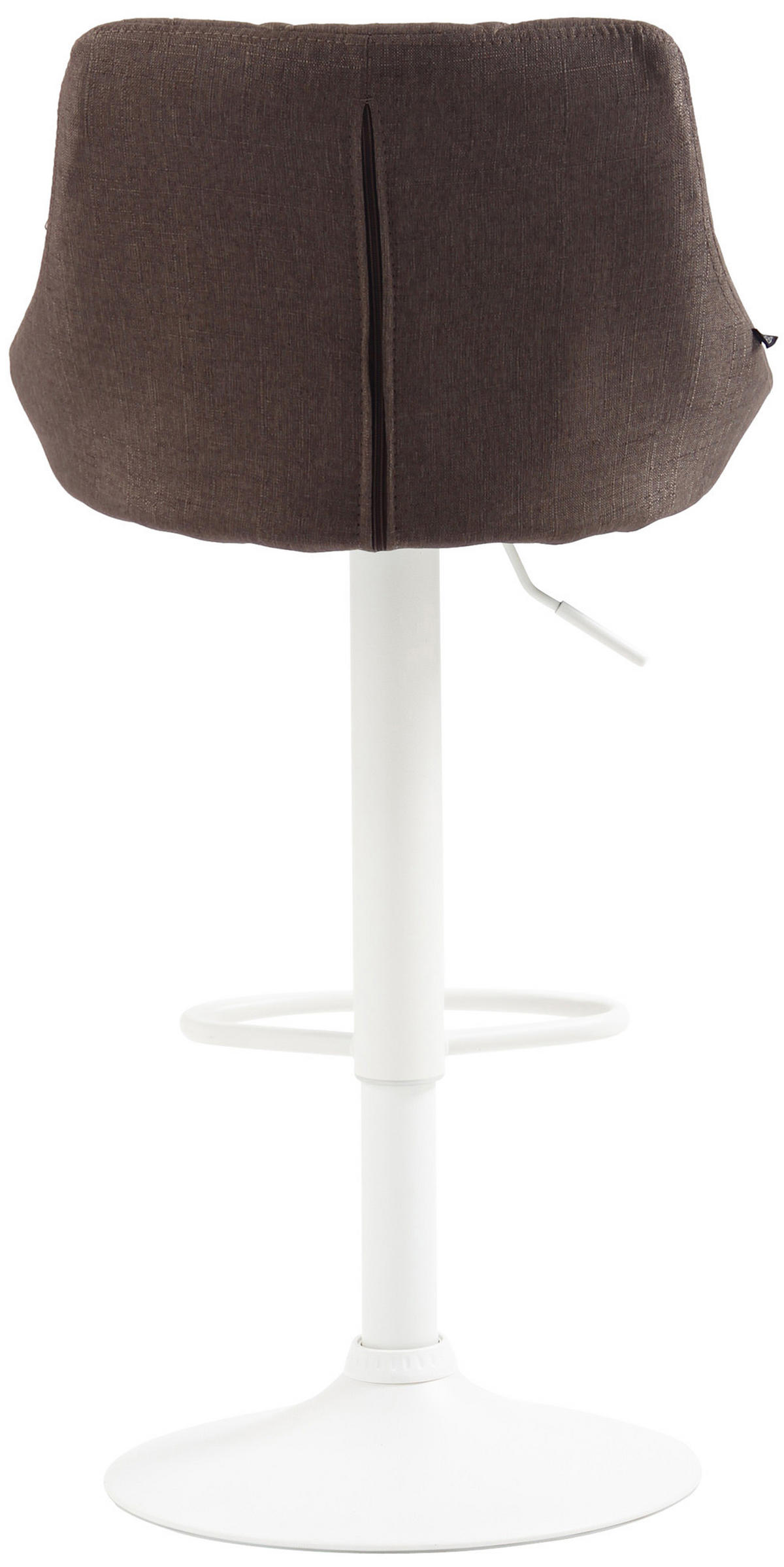 BARHOCKER Stoff Taupe - Taupe/Weiß, Textil/Metall (46/83/49cm) - CLP