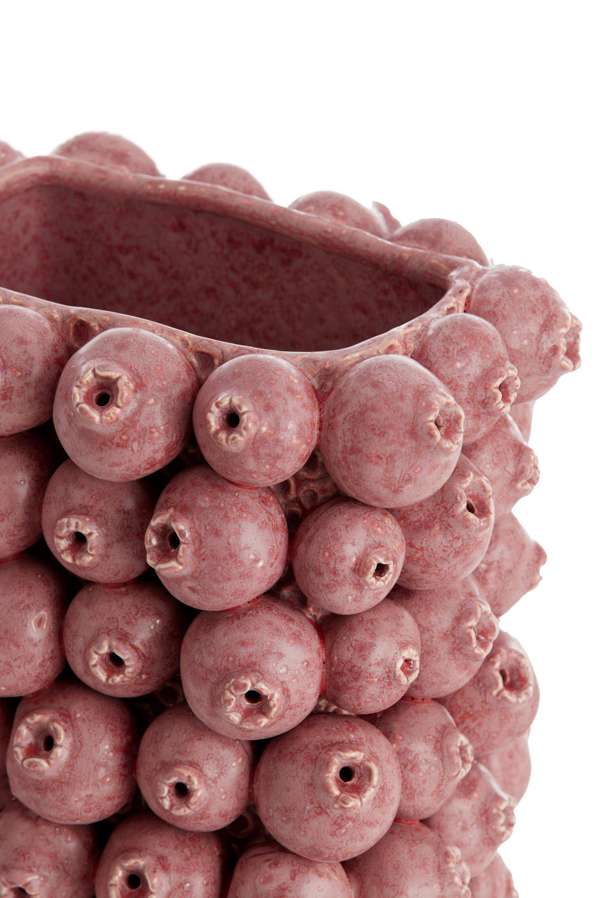 VASE Nitali Rosa 20,5/16/26 cm - Pink, Keramik (26cm) - Light & Living