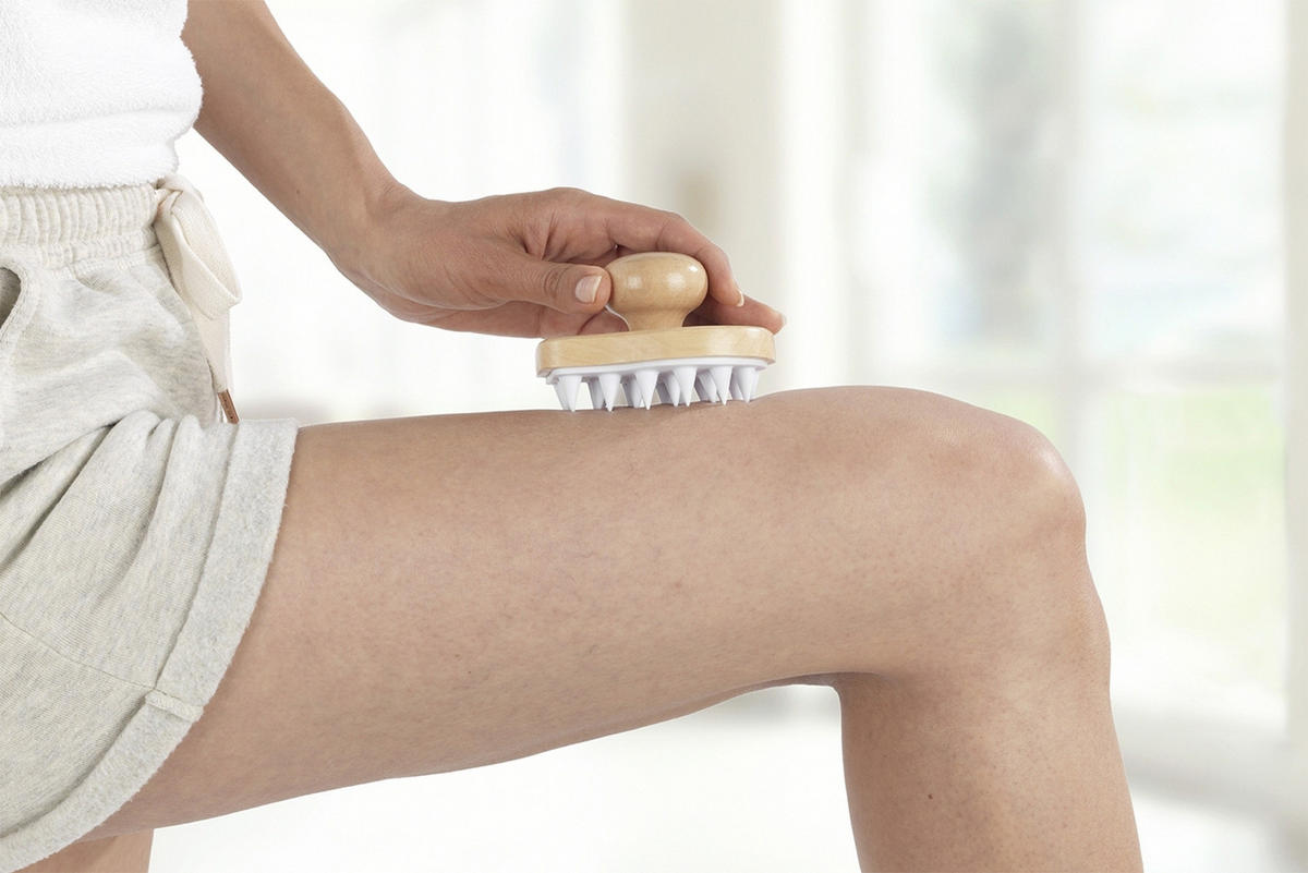 MASSAGE-BÜRSTE Wellness 2in1 - Braun, Kunststoff (9.8/6.5/8cm) - Maximex