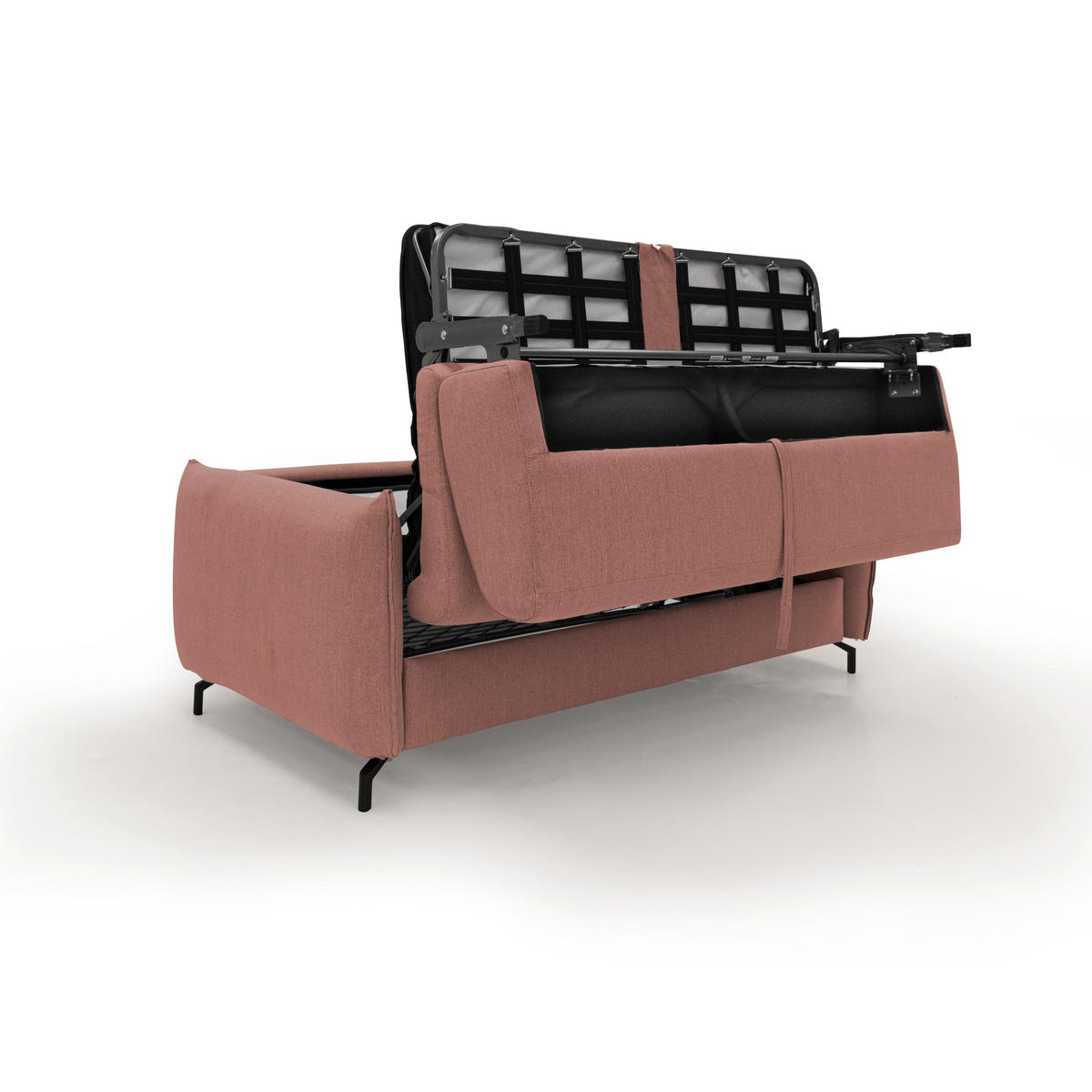 SCHLAFSOFA Scarlet - Rot, Textil (175/95/96cm) - Divani.store