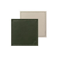 UNTERSETZER Olive/Elfenbein, 4er Set - Grün, Textil (10/10cm) - Freeform