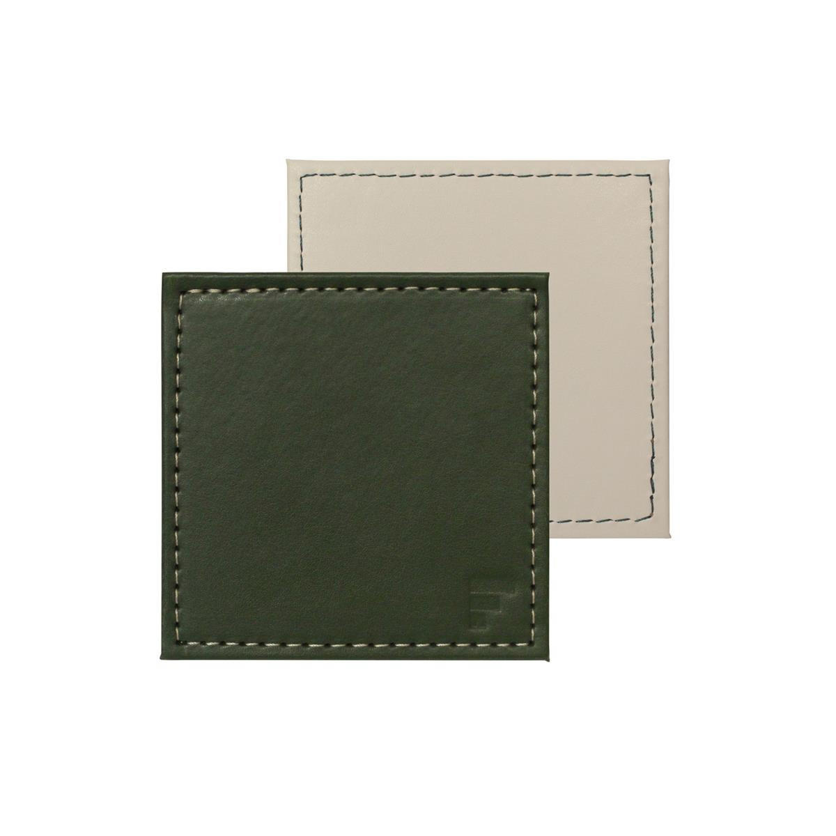 UNTERSETZER Olive/Elfenbein, 4er Set - Grün, Textil (10/10cm) - Freeform