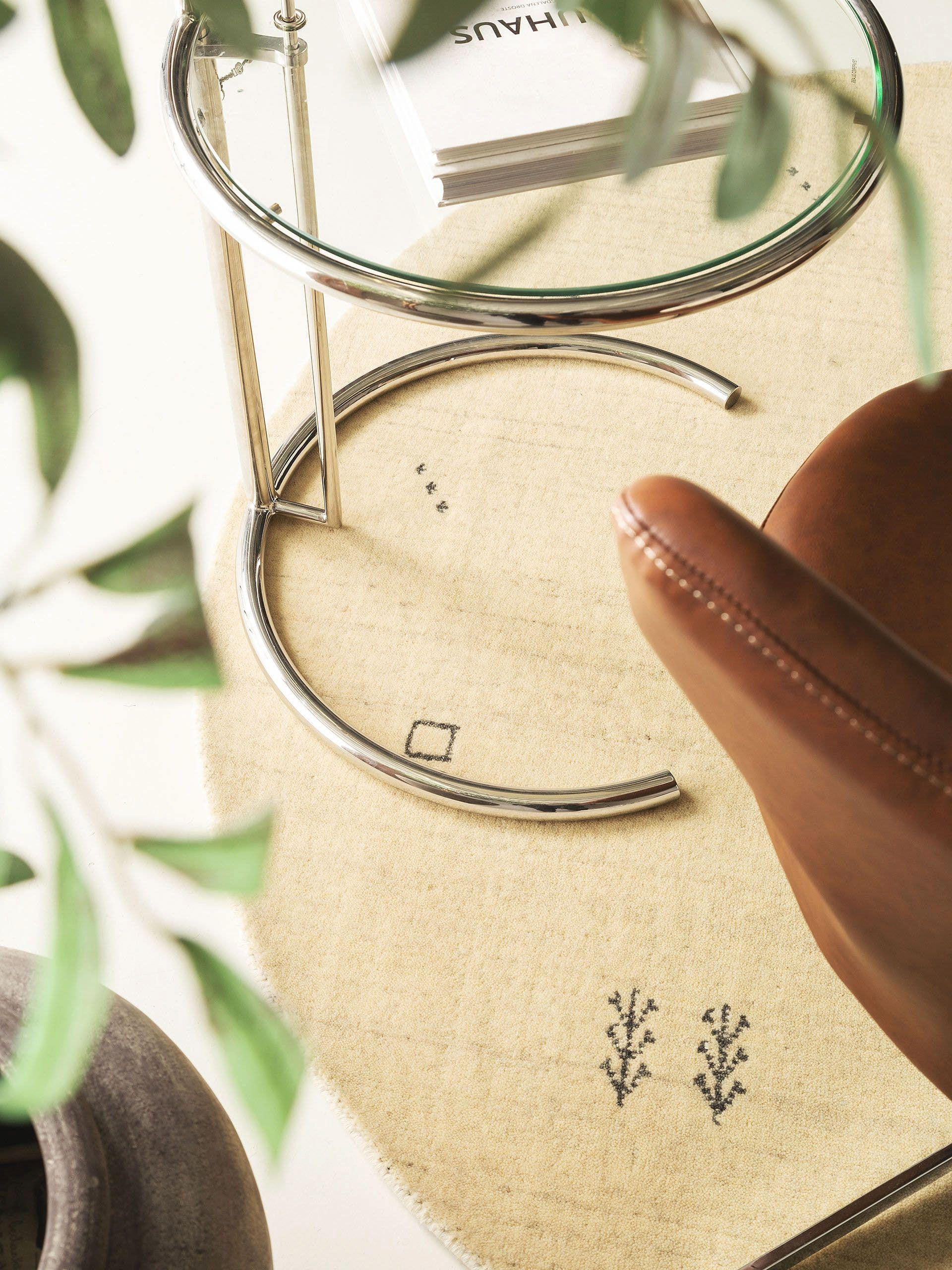 Thumbnail - benuta Nest Wollteppich, Creme, Textil, Orientalisch, Rund, 160x160 cm, Gots, pflegeleicht, Teppiche & Böden, Teppiche, ...