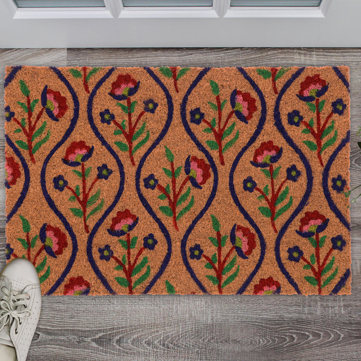 FUSSMATTE - Multicolor, Kunststoff/Textil (60/40cm) - Relaxdays