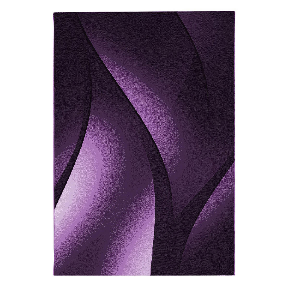 TEPPICH Kurzflor Ombre-Verlauf Polypropylen Wohnzimmer Violett Rechteckig 240x340 - Lila, Textil (240/340cm) - KADIMA DESIGN