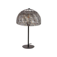 TISCHLEUCHTE Armor Schwarz 35/35/55 cm - Braun, Metall (35/35/55cm) - Hoyz Collection