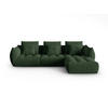 SOFA modular Bloom aus strukturiertem Stoff moosgrün 2 Sitzplätze - Salbeigrün, Textil (216/332cm) - Micadoni
