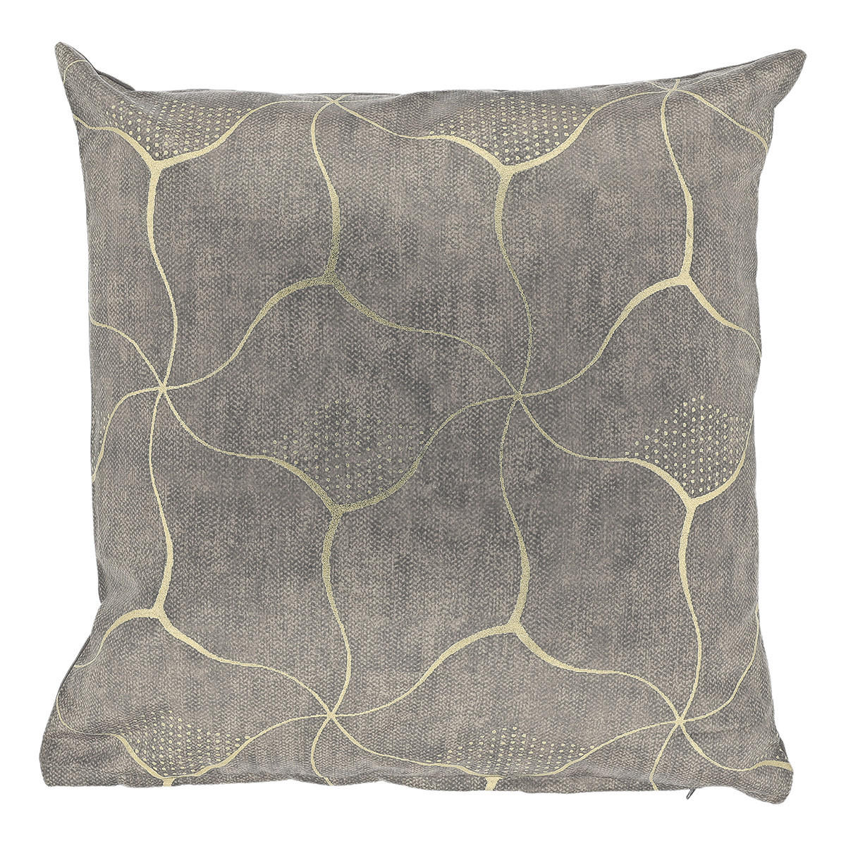 DEKOKISSEN Celina Grau 45/45/8 cm - Grau, Textil (45/45cm) - Unique Living