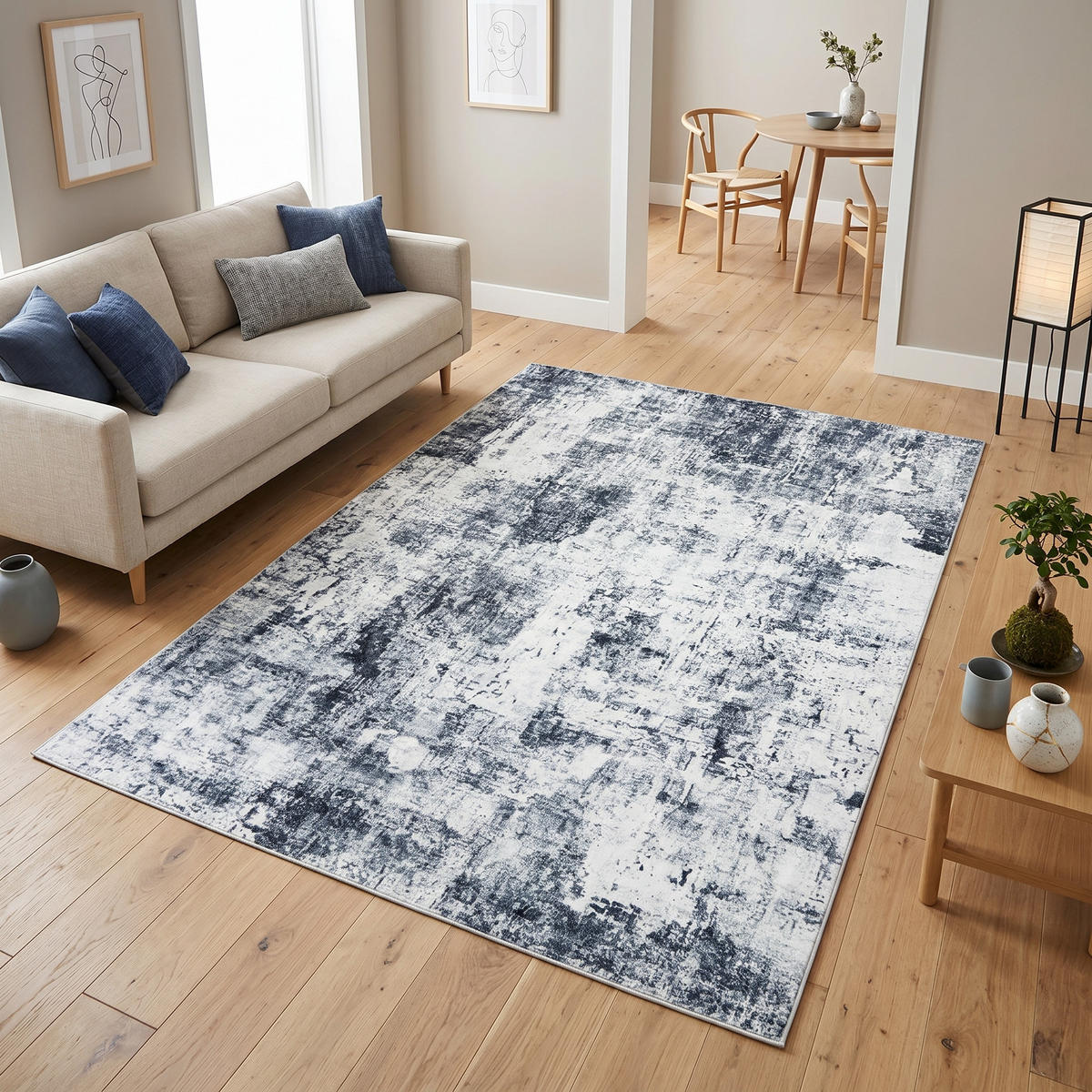 TEPPICH BARI Anthrazit 300/400 cm - Anthrazit, Textil (300/400cm) - Tapiso
