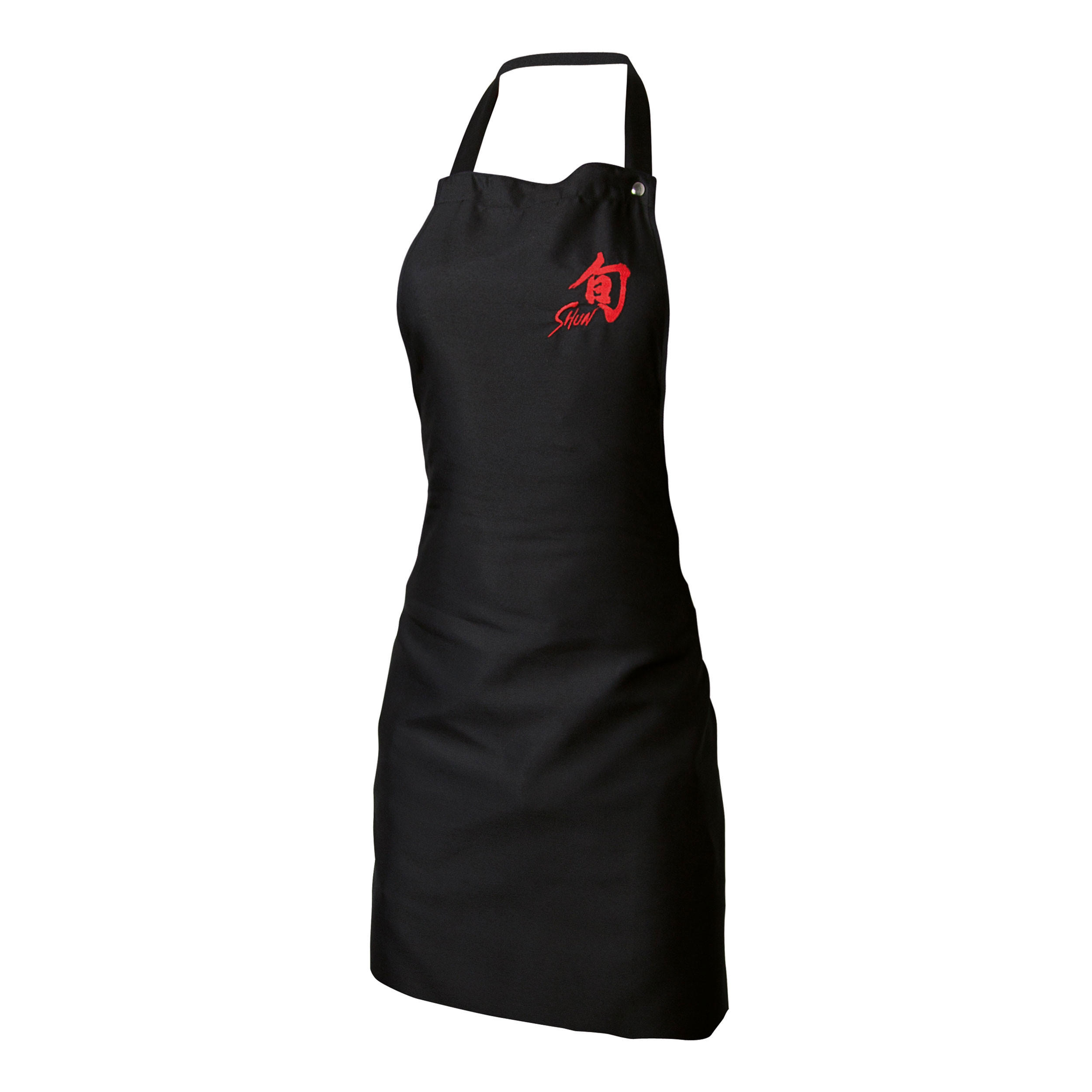 KOCHSCHÜRZE Shun, Schwarz - Silberfarben, Textil (26/26cm) - Kai Messer
