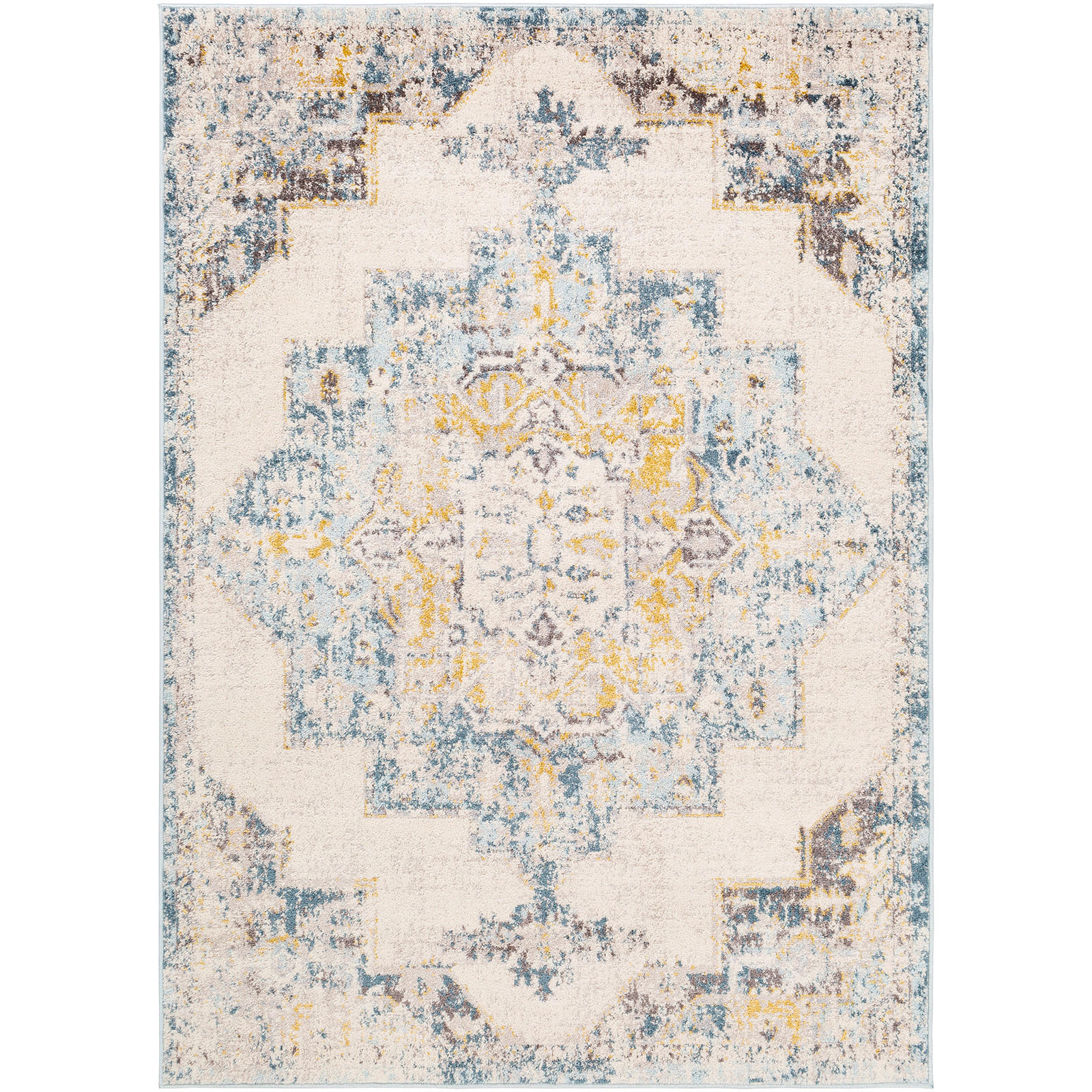 VINTAGE-TEPPICH 160/213 cm Gelb - Gelb, Naturmaterialien/Textil (160/213cm) - LIVABLISS