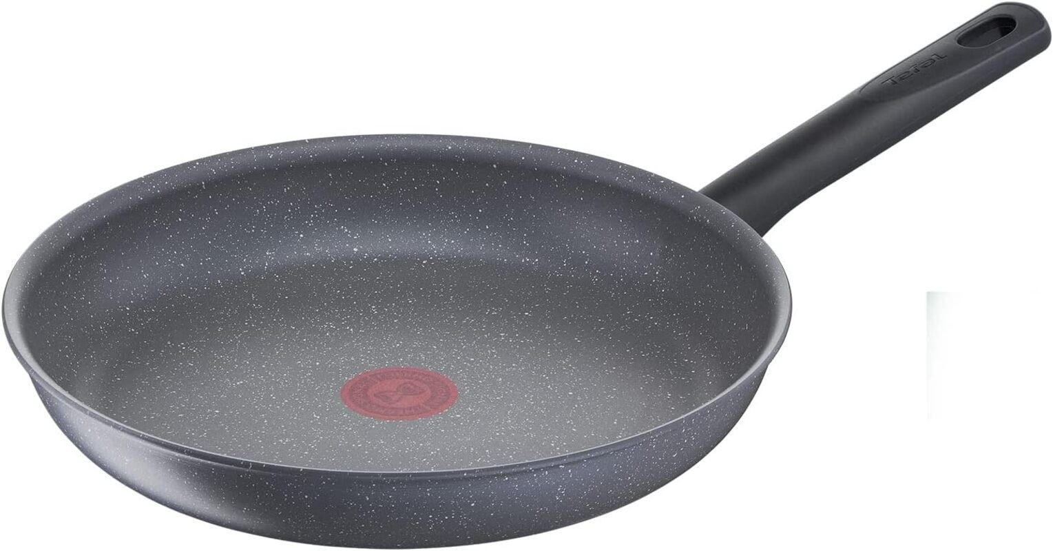 BRATPFANNE G2800702 Natural on Grau 30cm - Dunkelgrau, Keramik/Metall (24cm) - Tefal
