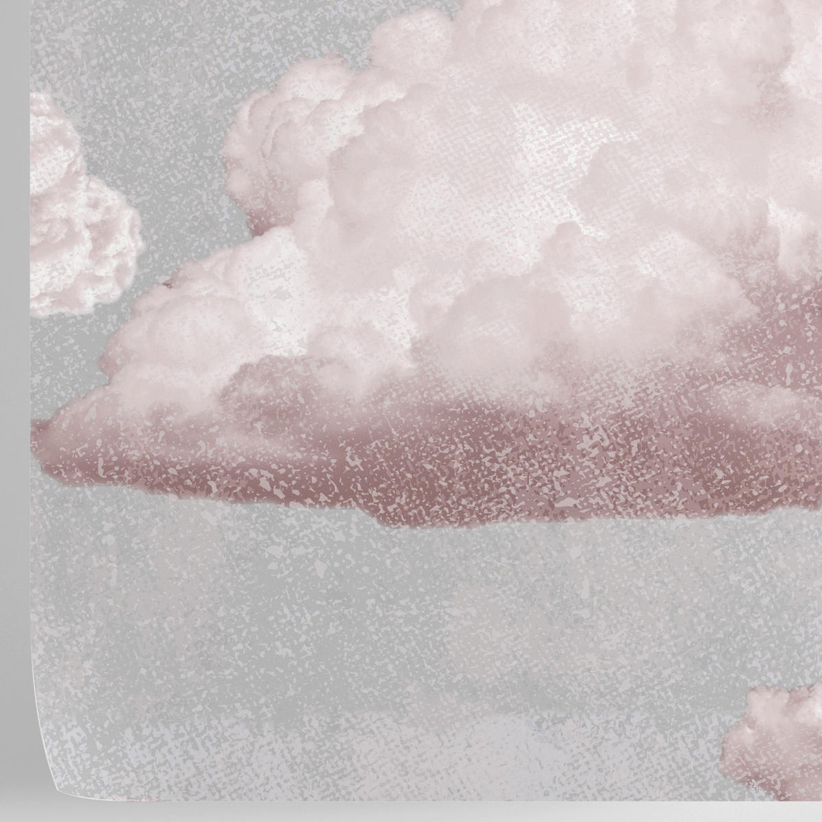 TAPETE Wolken aus echtem Papier, 200x280cm, 8 Bögen - Pink, Papier (200/280cm) - WALLPAPERS4BEGINNERS