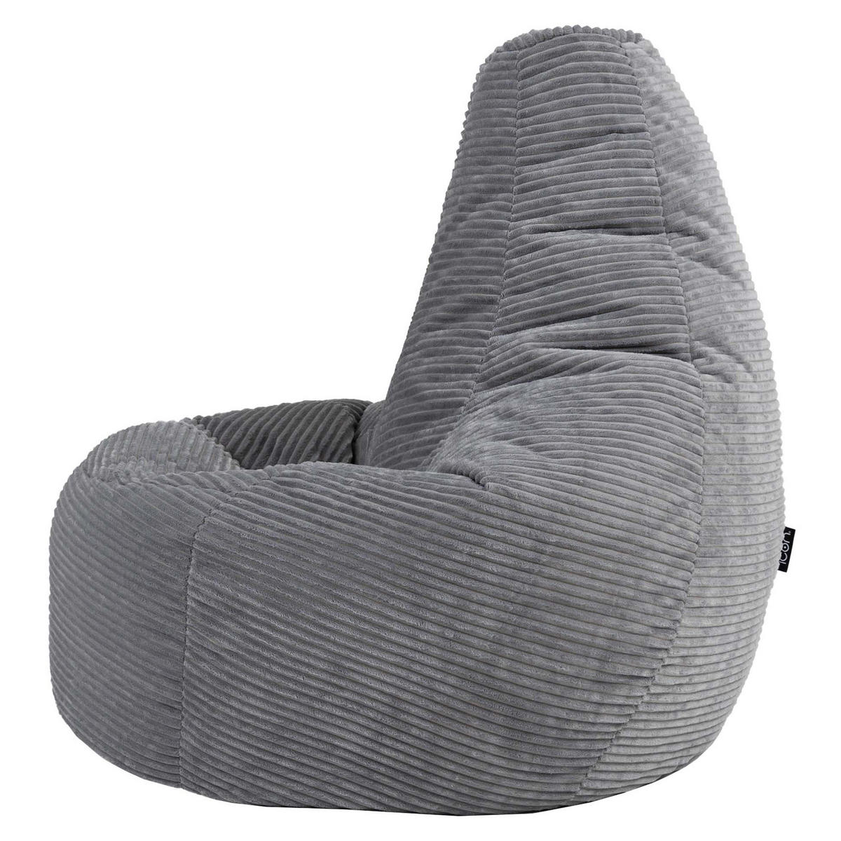 SITZSACK Dalton XXL Cord - Grau, Textil (94/85/92cm) - icon