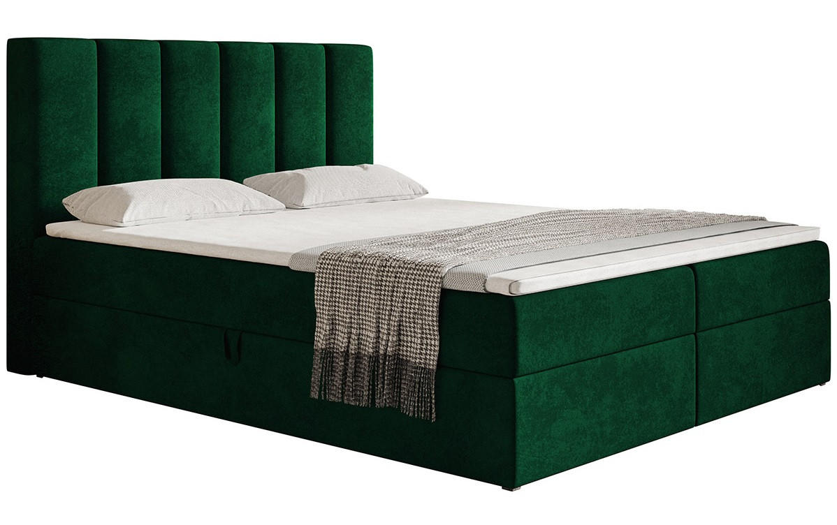 BETT Grün FOX 180x200 cm - Grün, Textil (180/200cm) - Sepro Meble