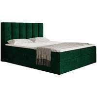 BETT Grün FOX 180x200 cm - Grün, Textil (180/200cm) - Sepro Meble