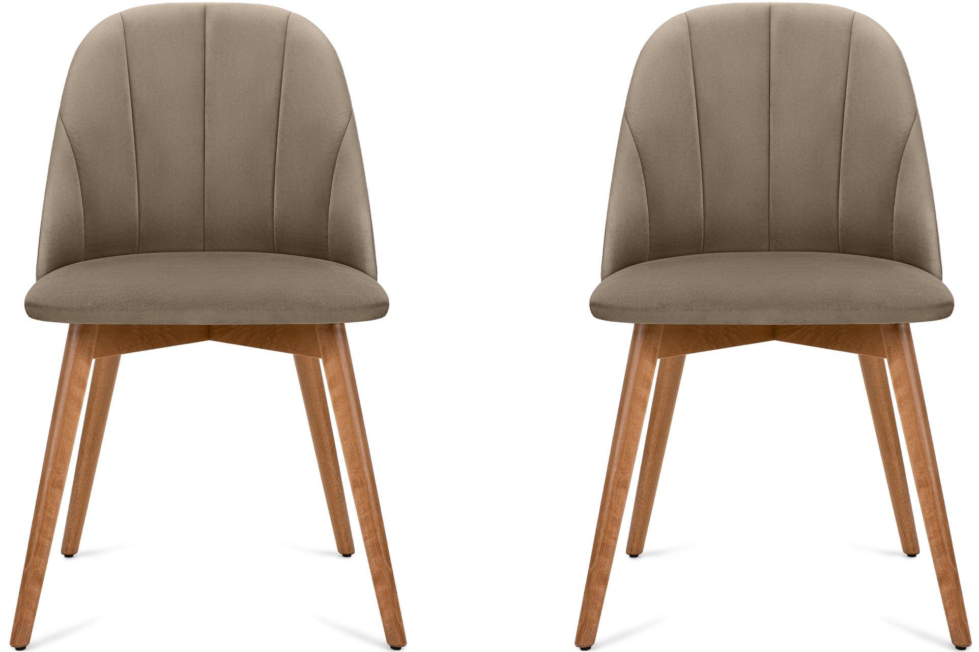 STUHL-SET BAKERI Esszimmerstühle 2 St, beige - Beige, Holz/Buchenholz (48/86/44cm) - KONSIMO®