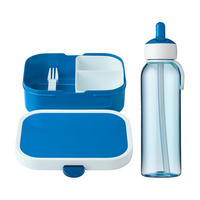 LUNCHSET Campus blau 2er Set - Blau, Kunststoff (1/1/1cm) - Mepal