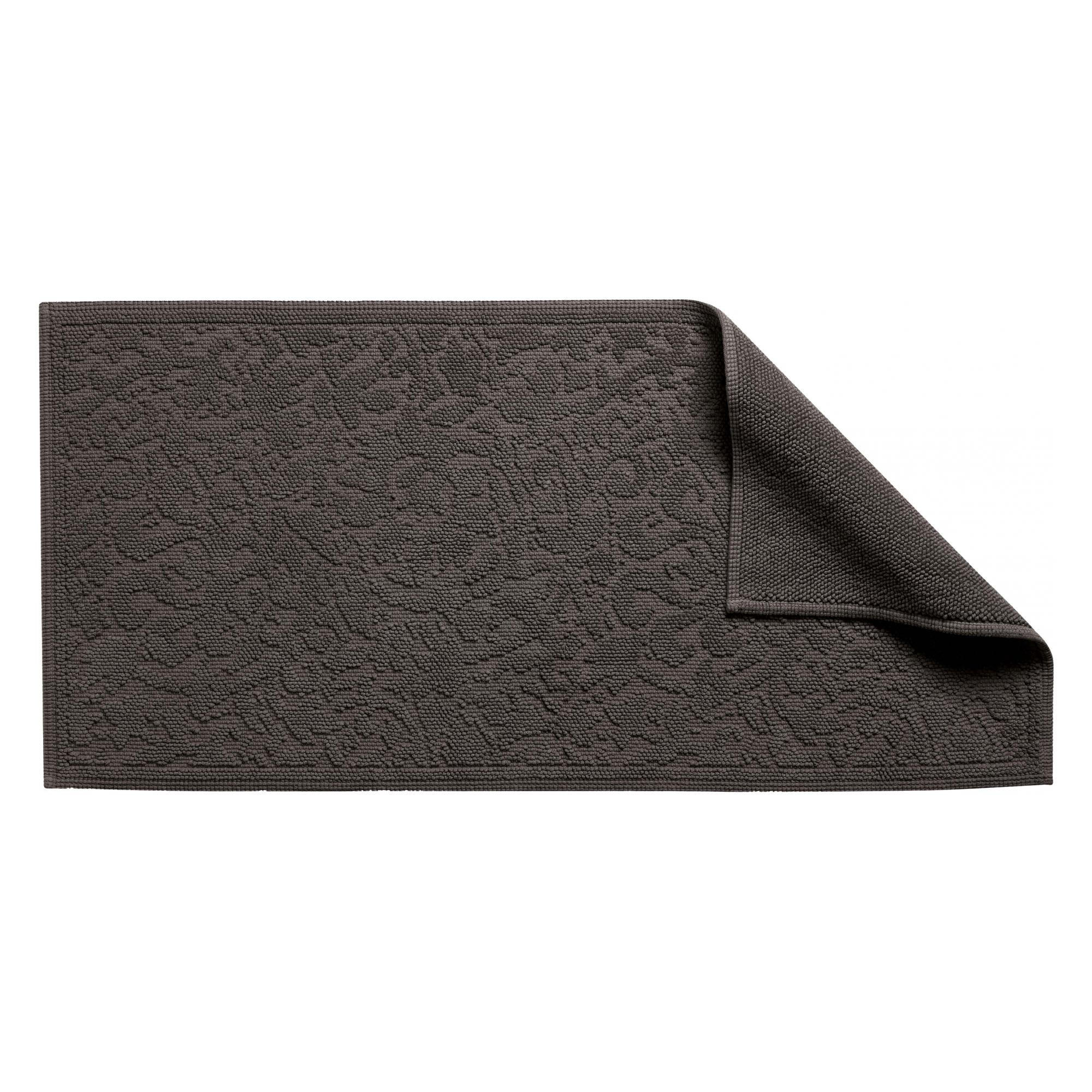 BADEMATTE Gilda carbonfarben 54 x 110 cm - Schwarz, Textil (54/110cm) - Vivaraise