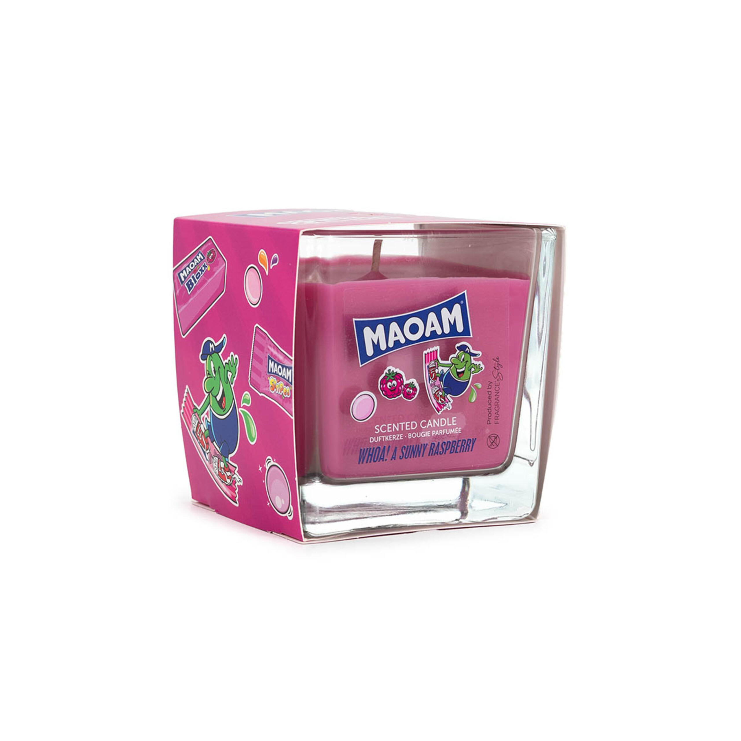 DUFTKERZE Maoam - Pink, Naturmaterialien/Glas (8cm)